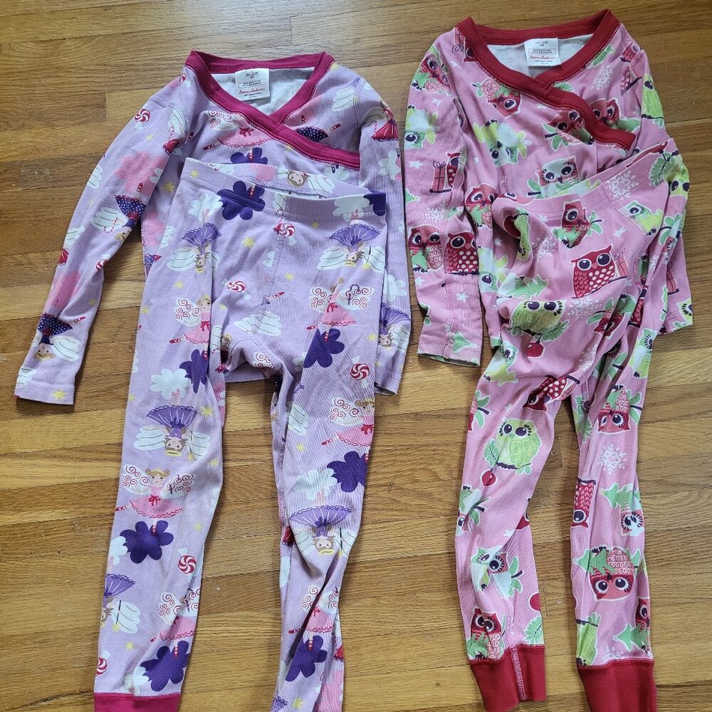 Hanna Andersson Winter Owl and Fairy Print Pajamas